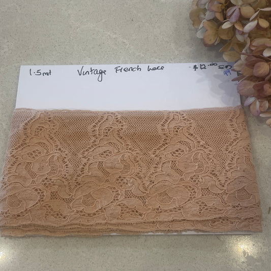 1.5m vintage French lace #99
