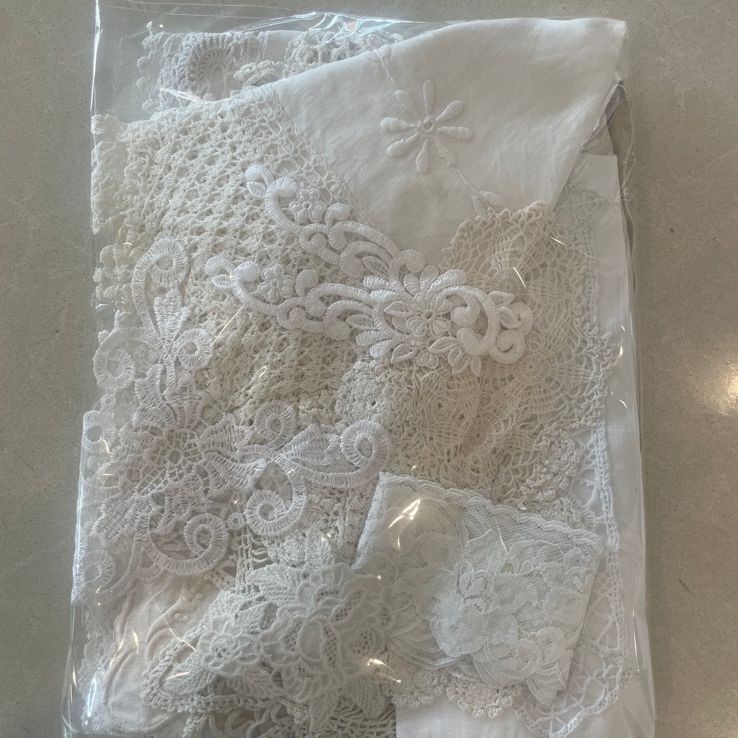White vintage linen pack #6