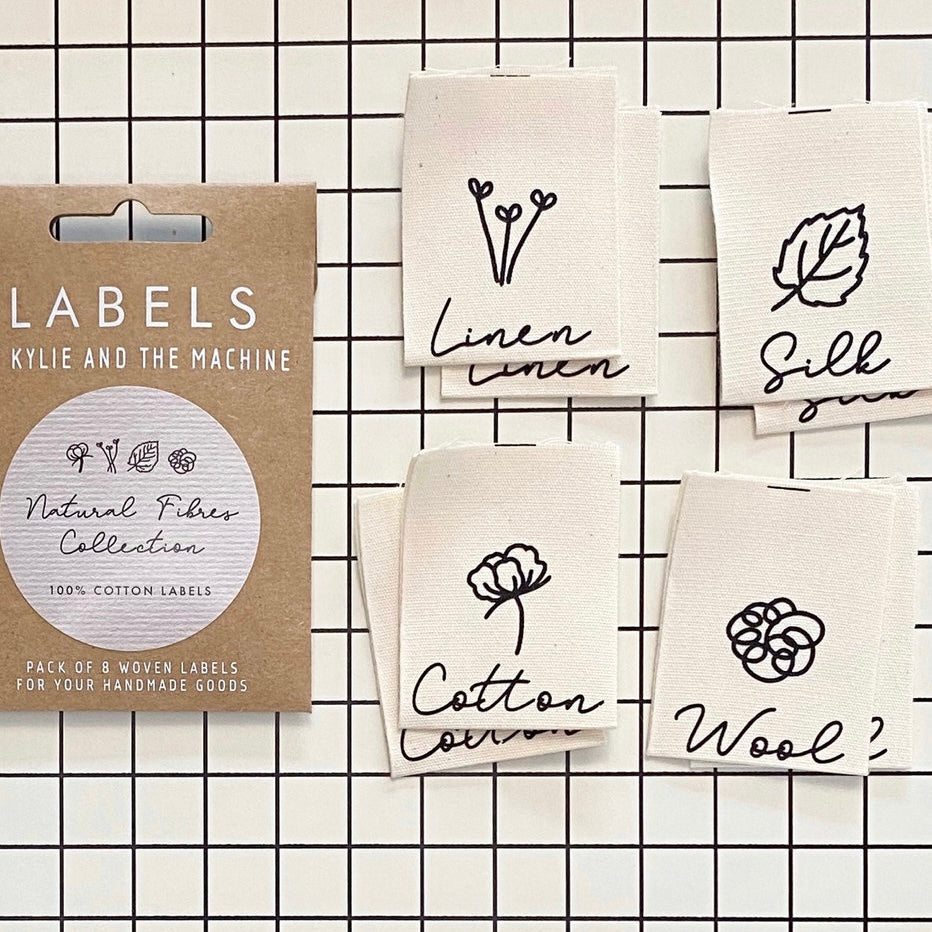 KATM natural fibres woven labels