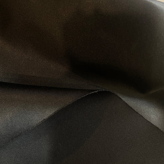 Satin nights black stretch scuba jersey