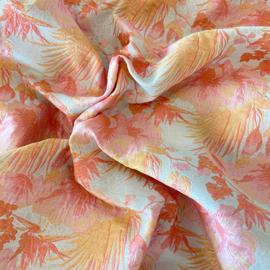 1.2 m Coral Hibiscus Brocade