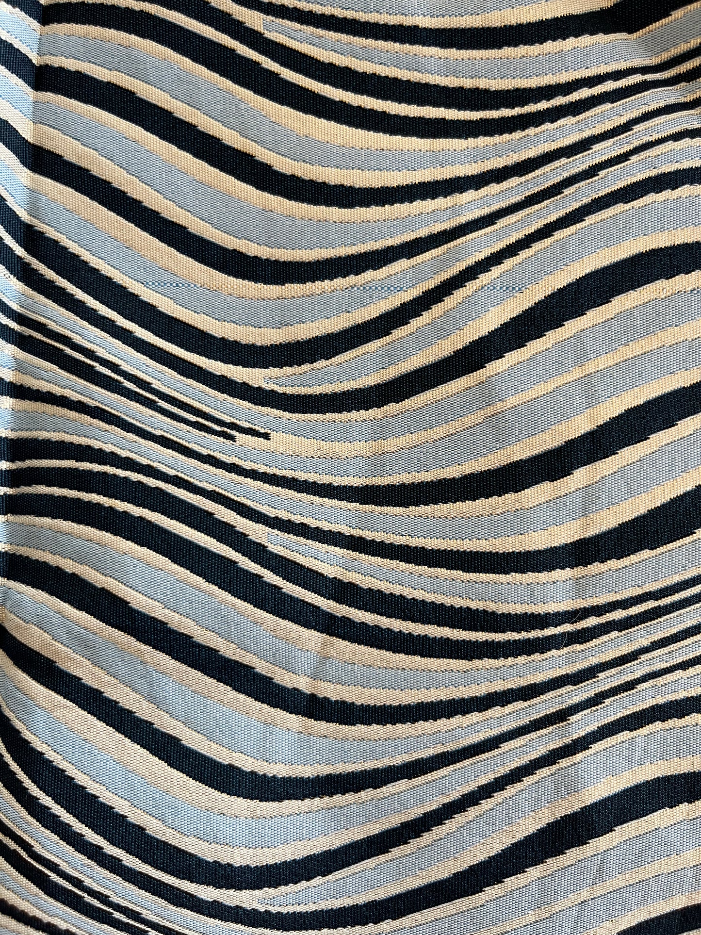 2.5m Blue Lurex Swirls Jacquard Brocade poly viscose lurex