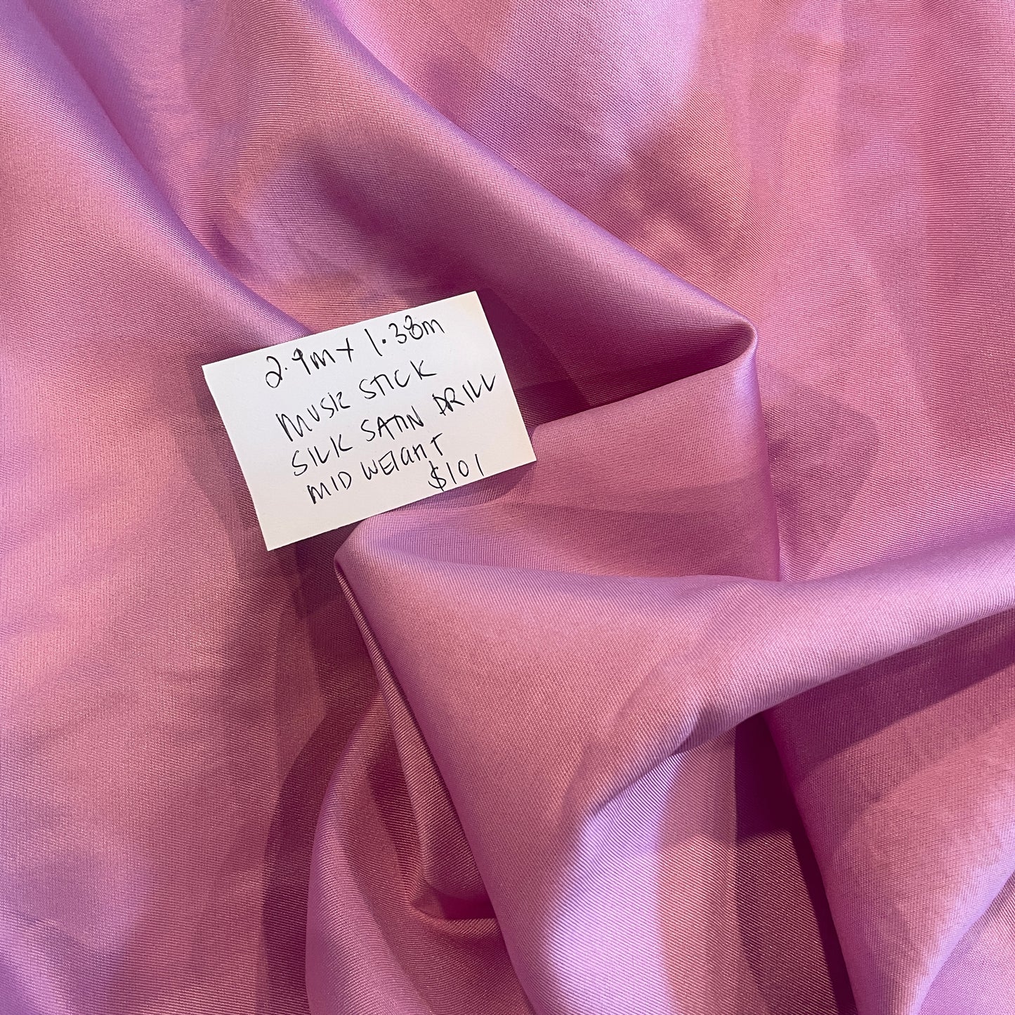 2.9m musk stick silk satin