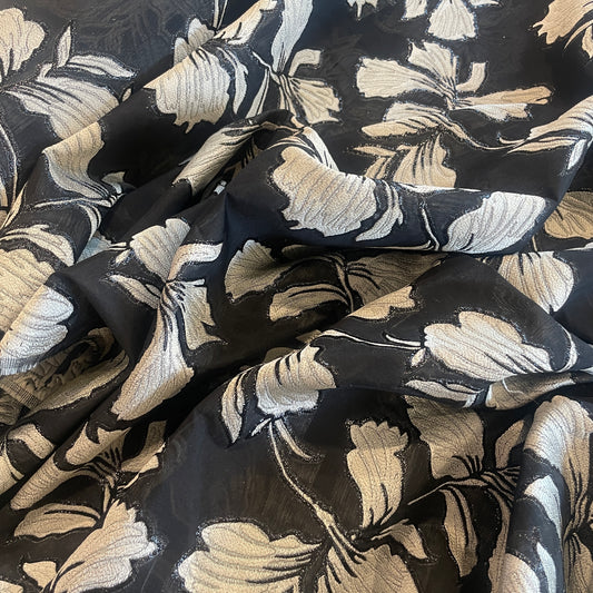 Steel magnolia cloque double organza
