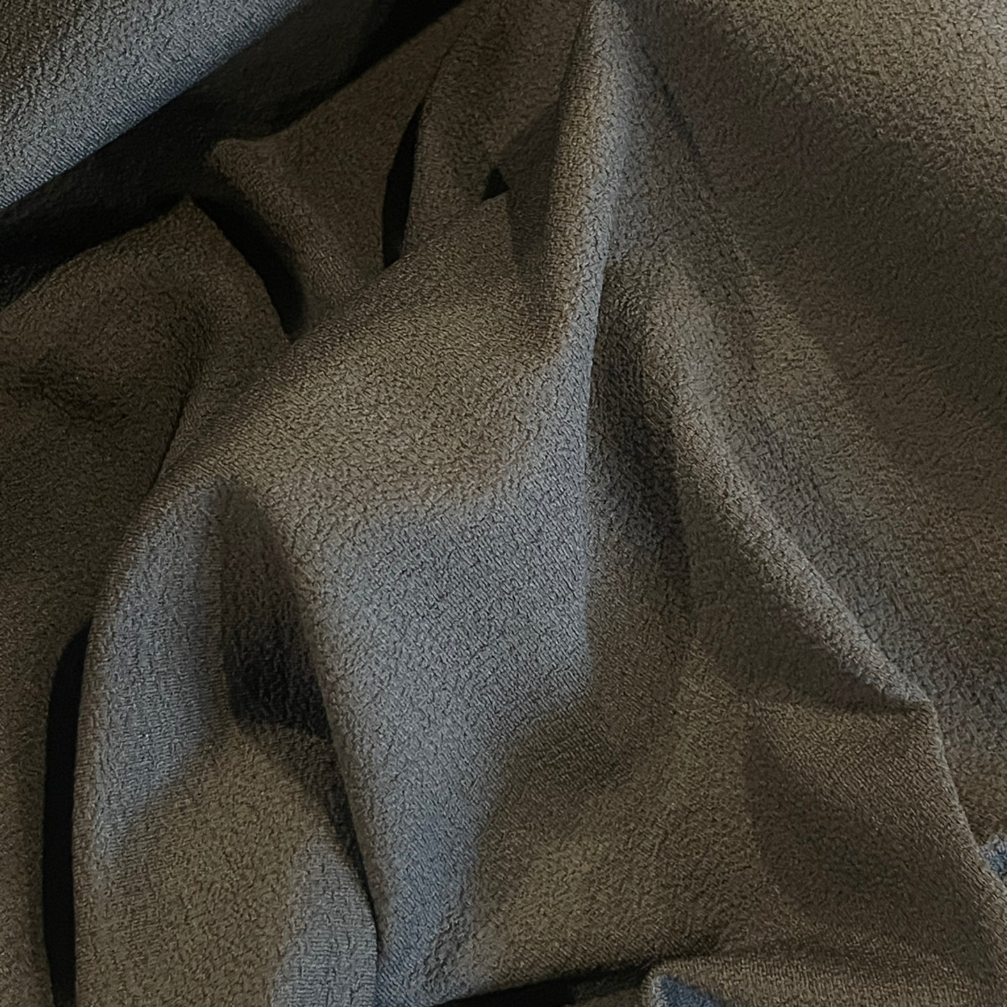 Khaki crepe jersey