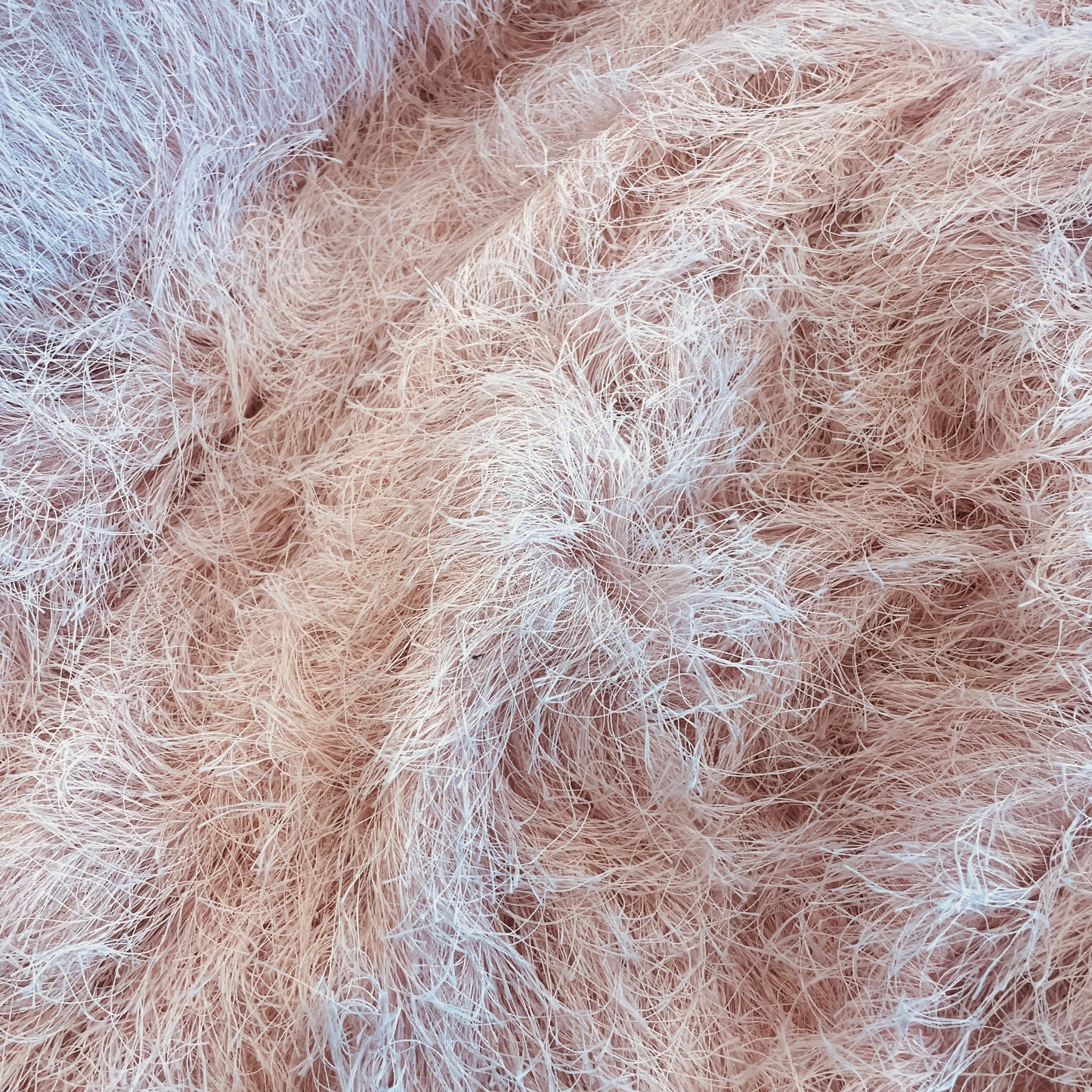 Fairy floss shaggy lurex knit