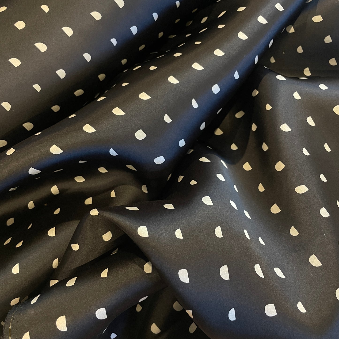 Moon spot Silk satin organdy
