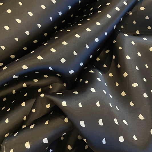 Moon spot Silk satin organdy