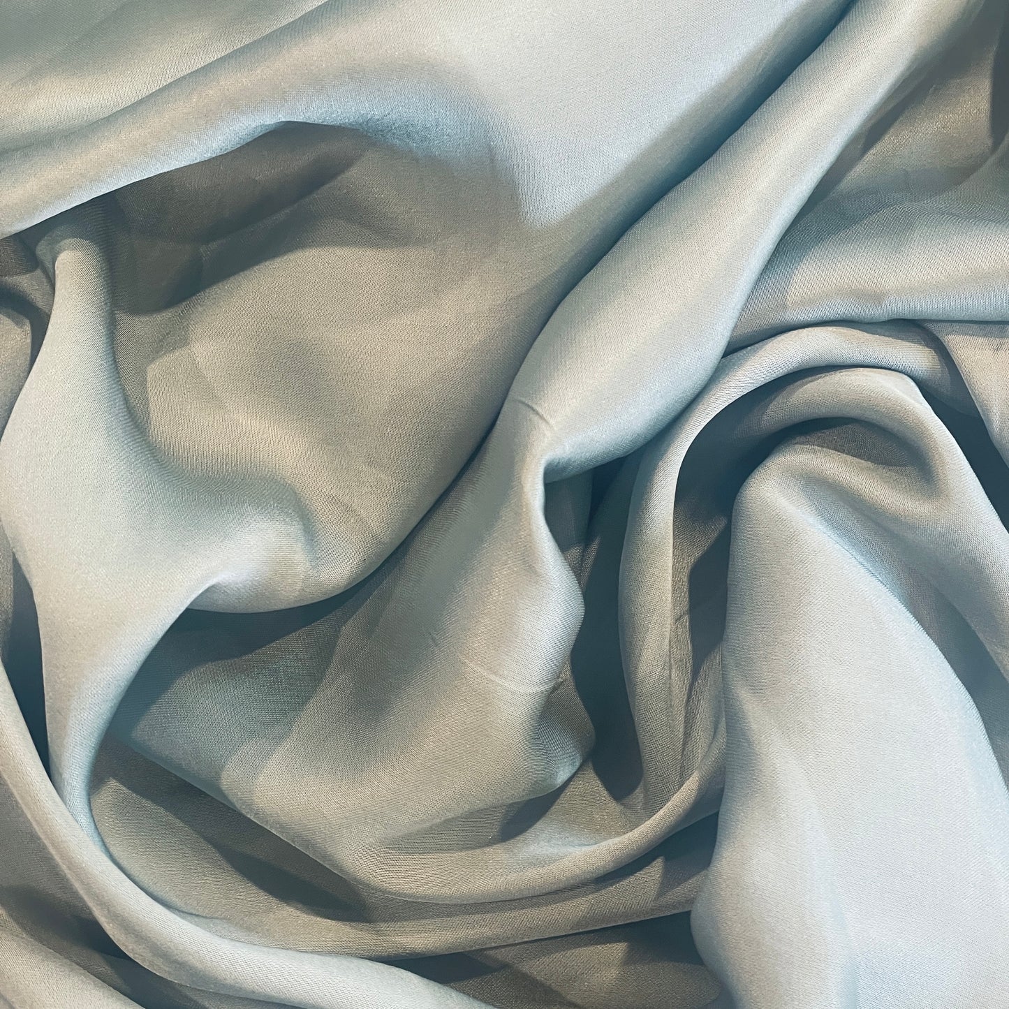 duck egg silk viscose sateen