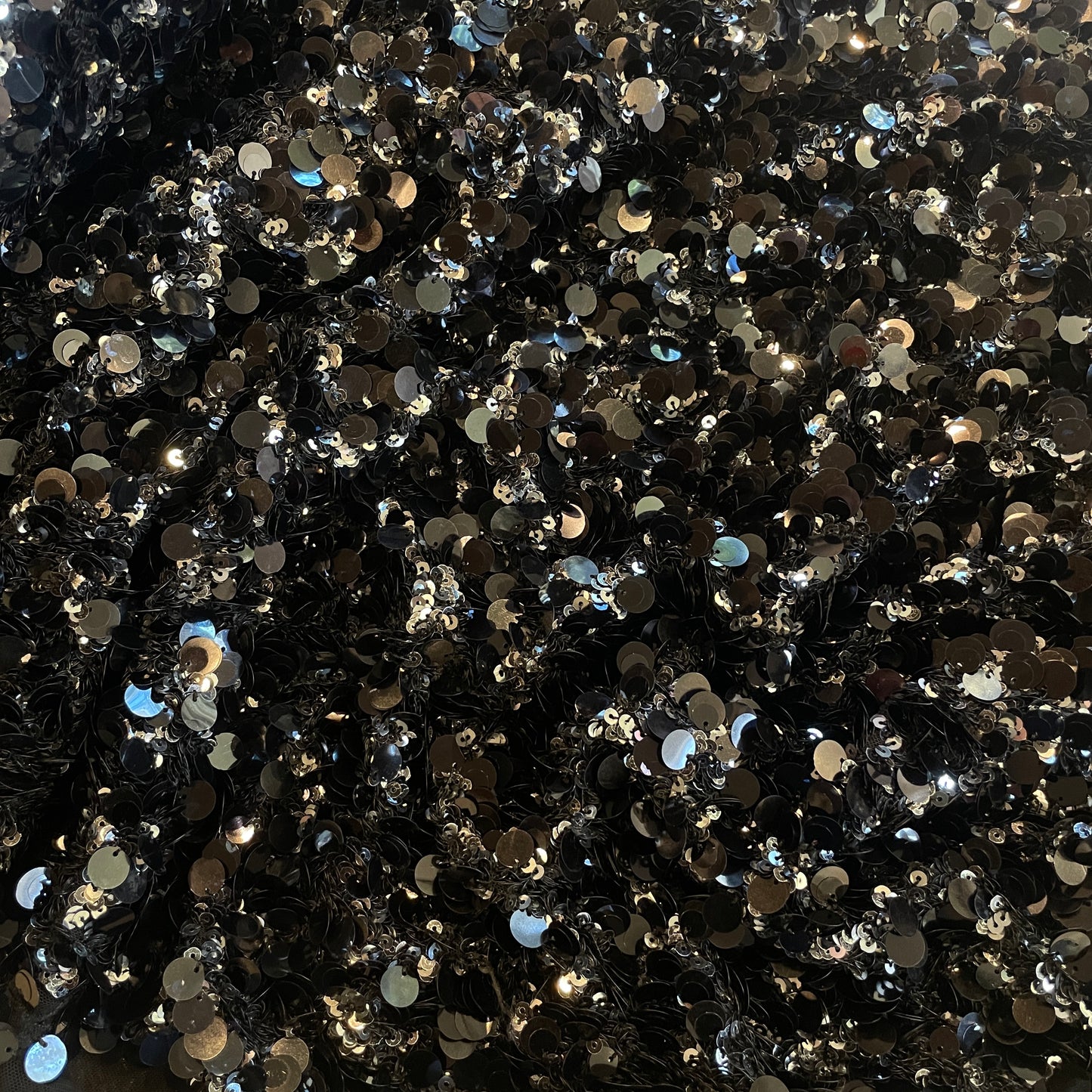 Night galaxy sequin mesh