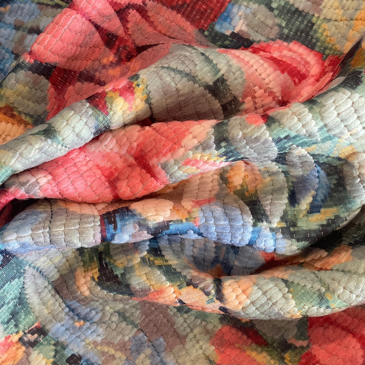 Maine holiday wool brocade