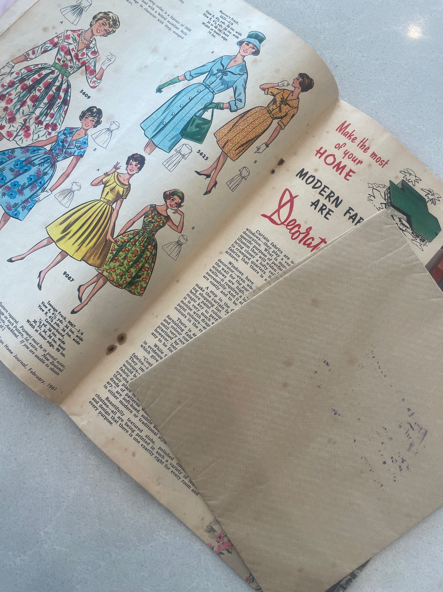 Vintage home journal 1961