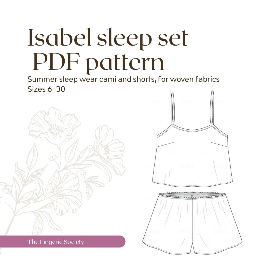 Set Pattern Pdf Isabel sleep set PDF pattern – The Maker Society