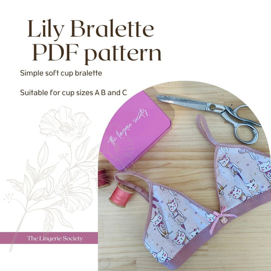 Lily Bralette PDF pattern