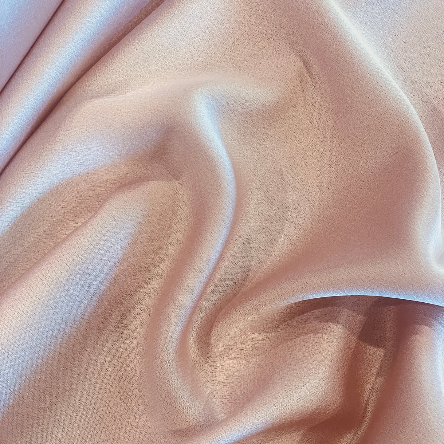Dusty pink crepe satin