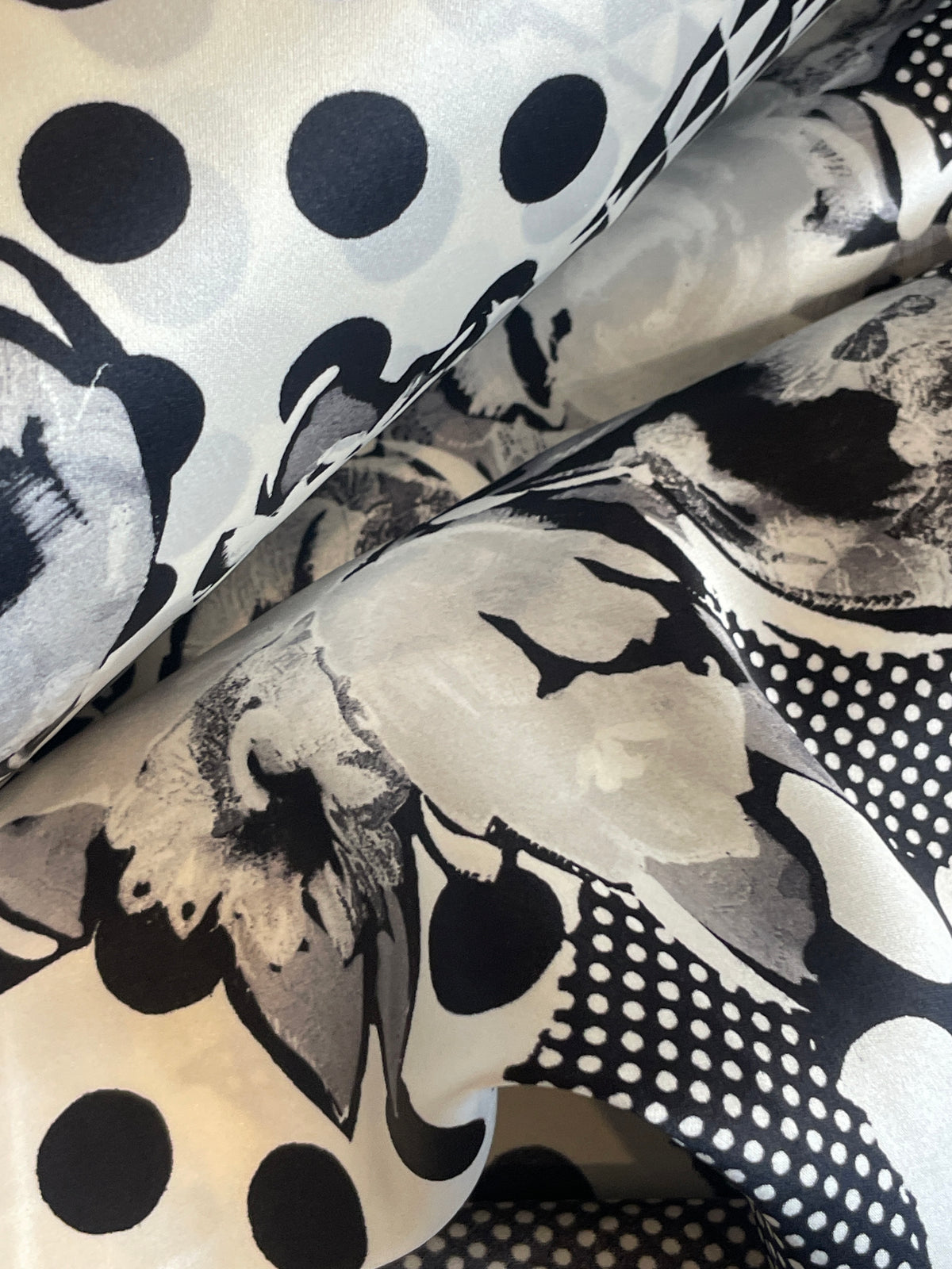 Gai Mattiolo pop art silk satin