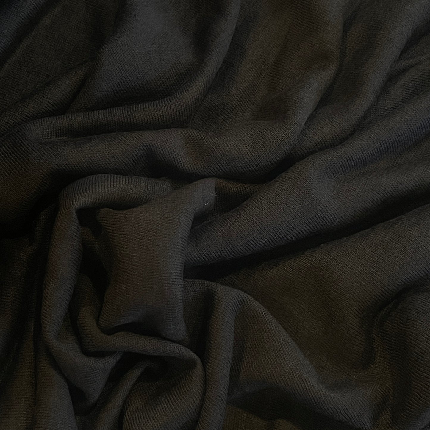 Black night linen cupro knit