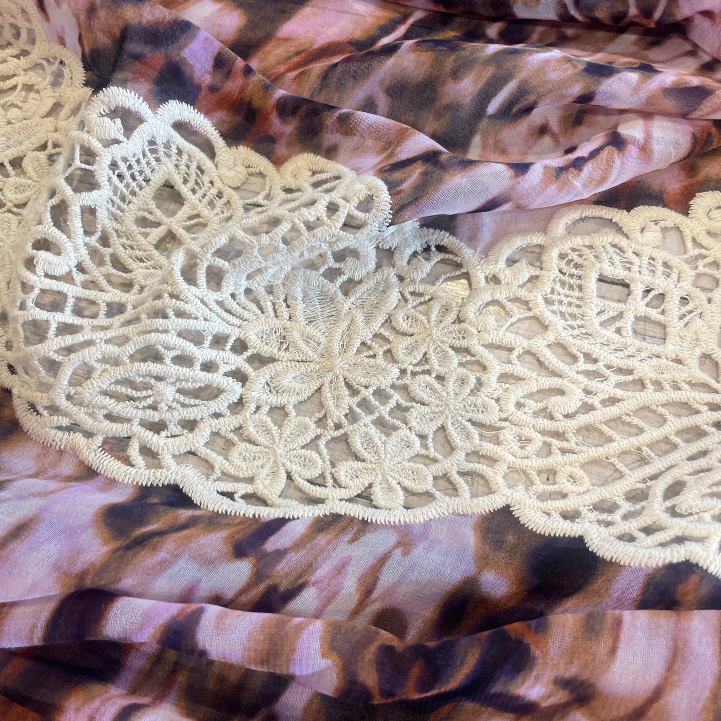 Gypsy lace insert georgette