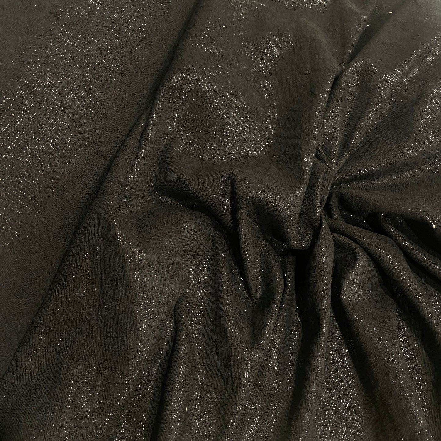 Black heart lurex gauze