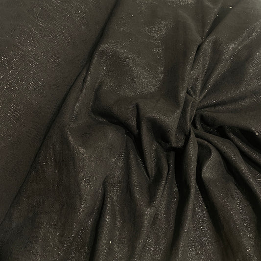 Black heart lurex gauze