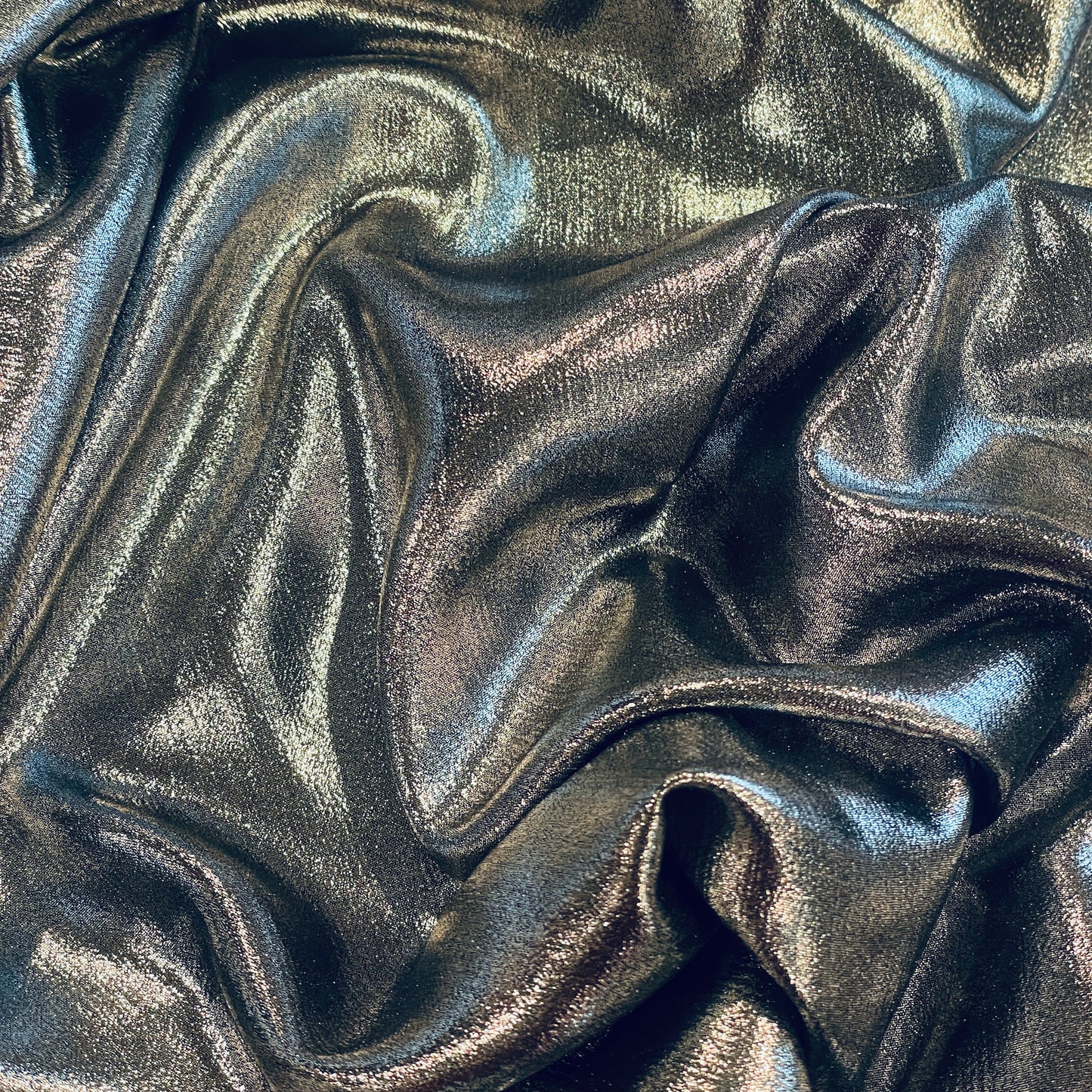 Studio 54 silver lurex crepe de chine