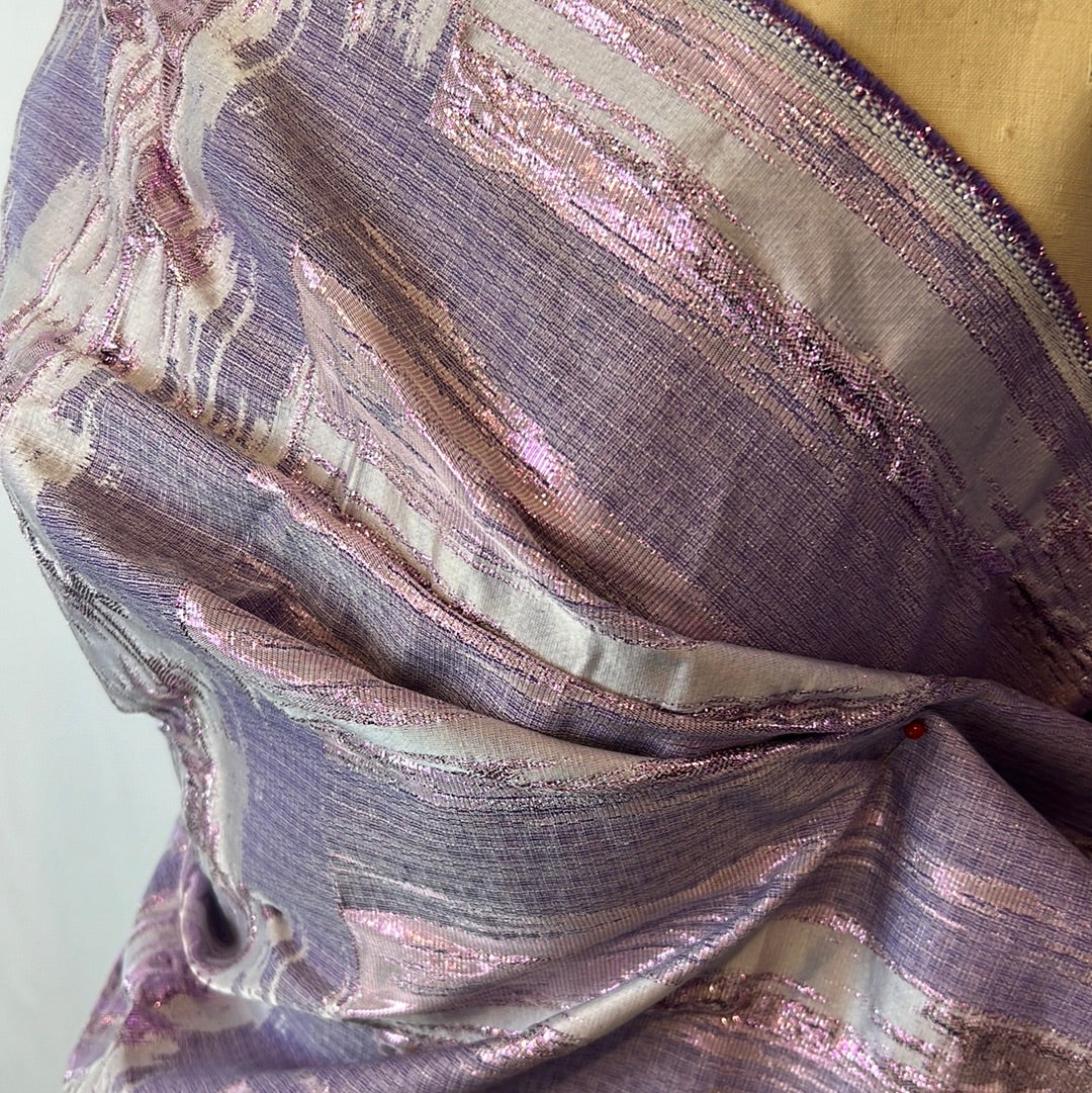 Ripples mauve metallic Brocade