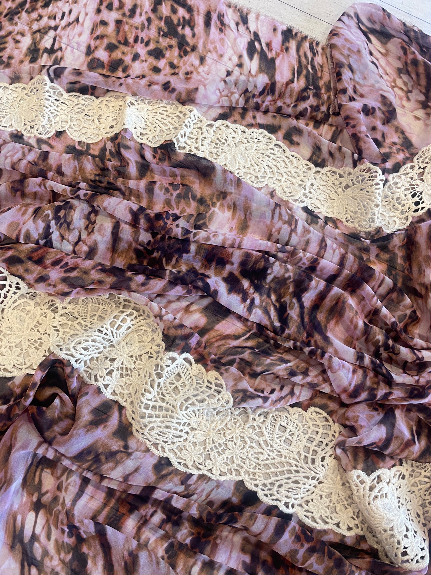 Gypsy lace insert georgette