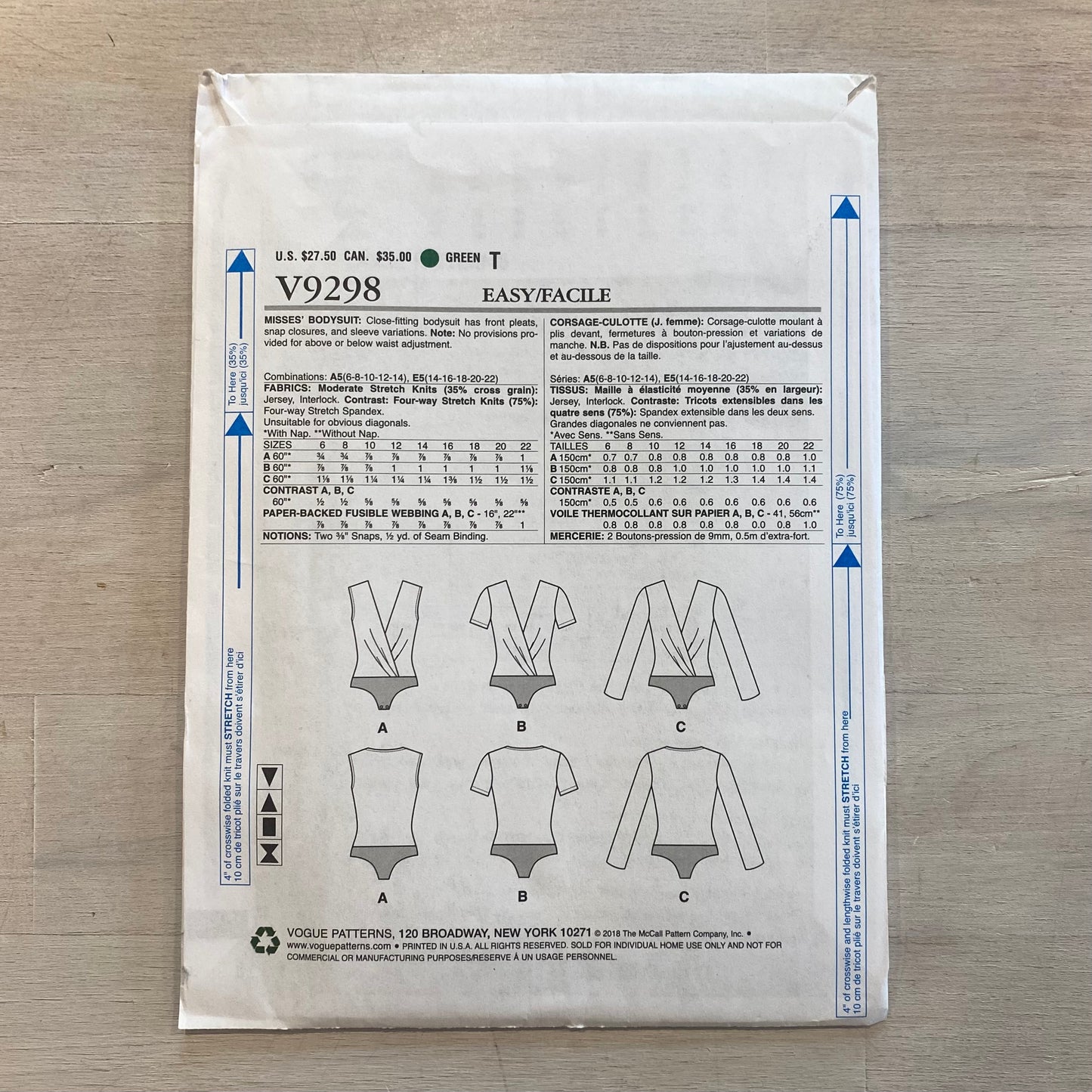 Vogue Patterns V9298