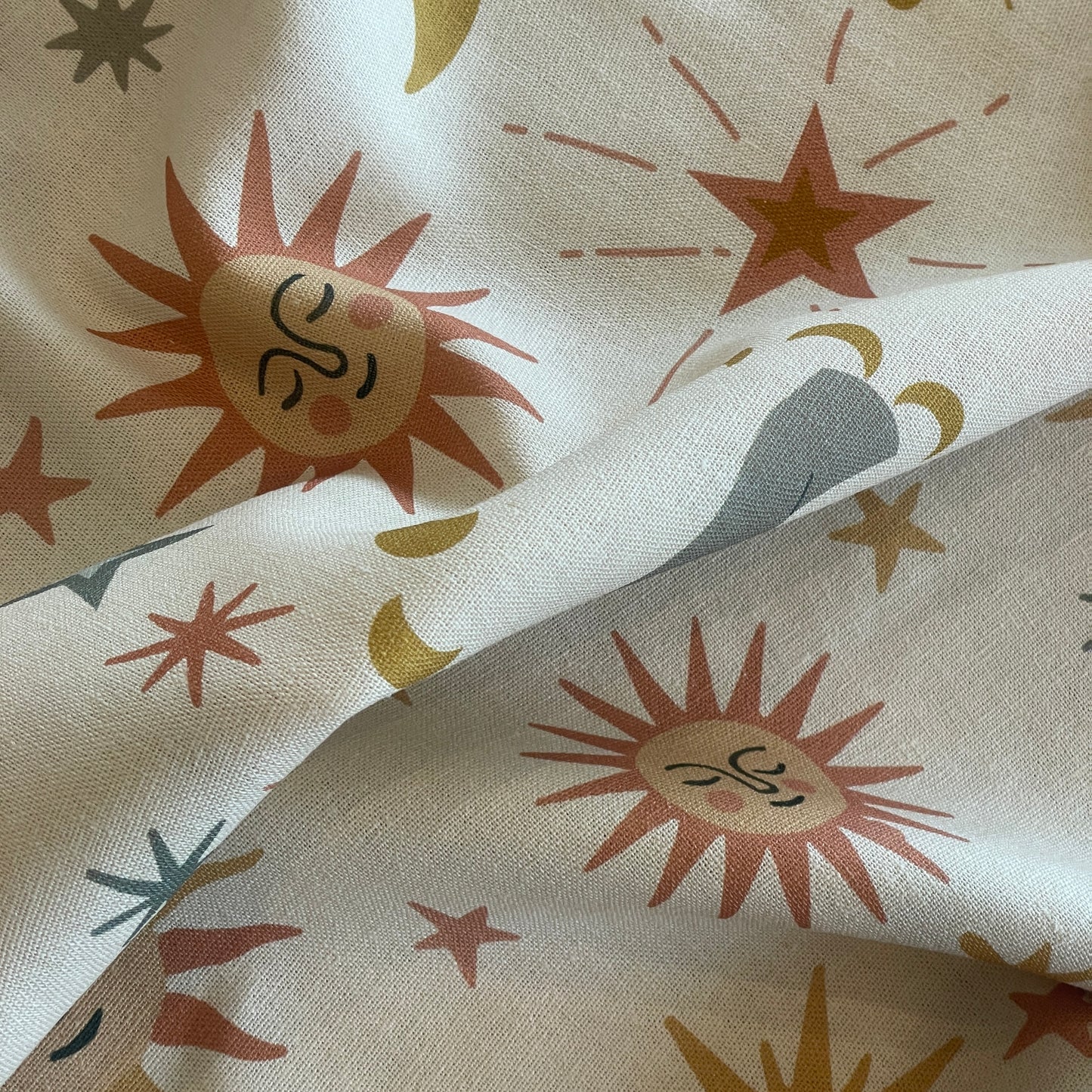 Soleil moon  linen viscose MAKER SOCIETY EXCLUSIVE PRINT