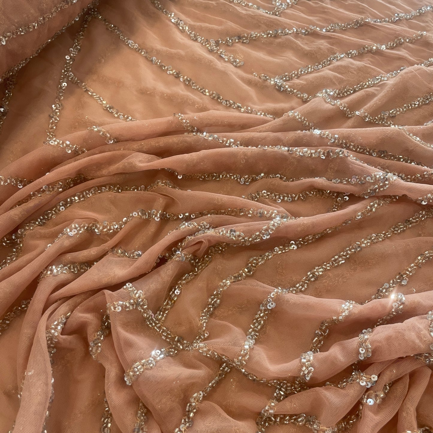 Starlia beaded tulle