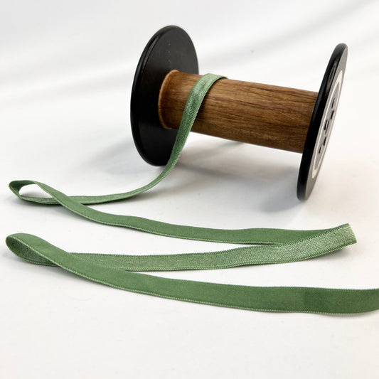 10mm sage soft satin elastic