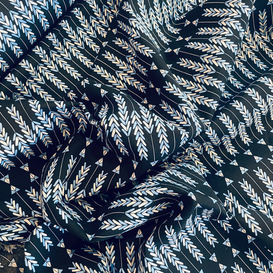 Arrow lines cotton lawn