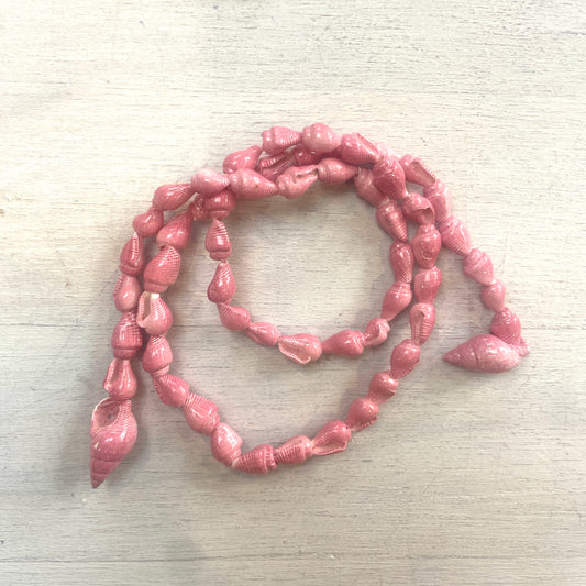 50cm Strand Of Rose Pink Shells.