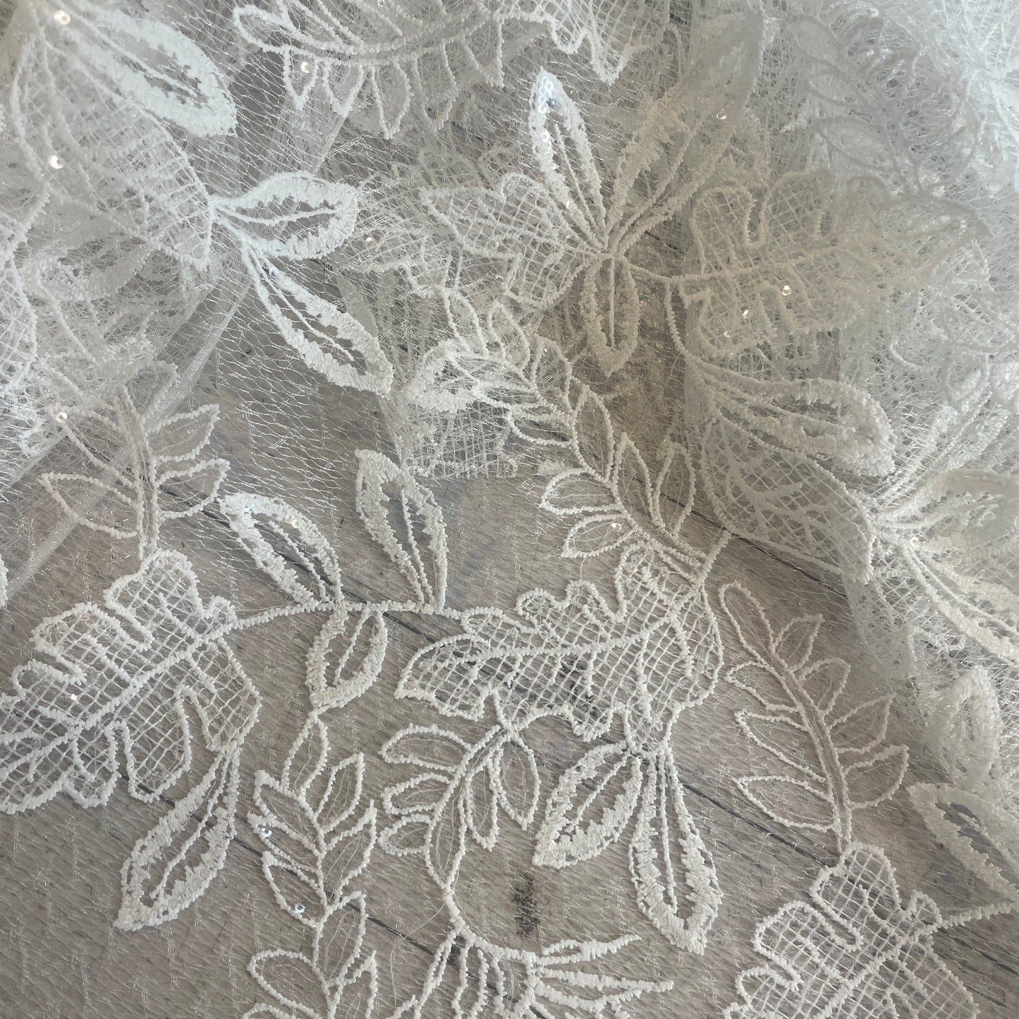 Ice queen embroidered sequin lace