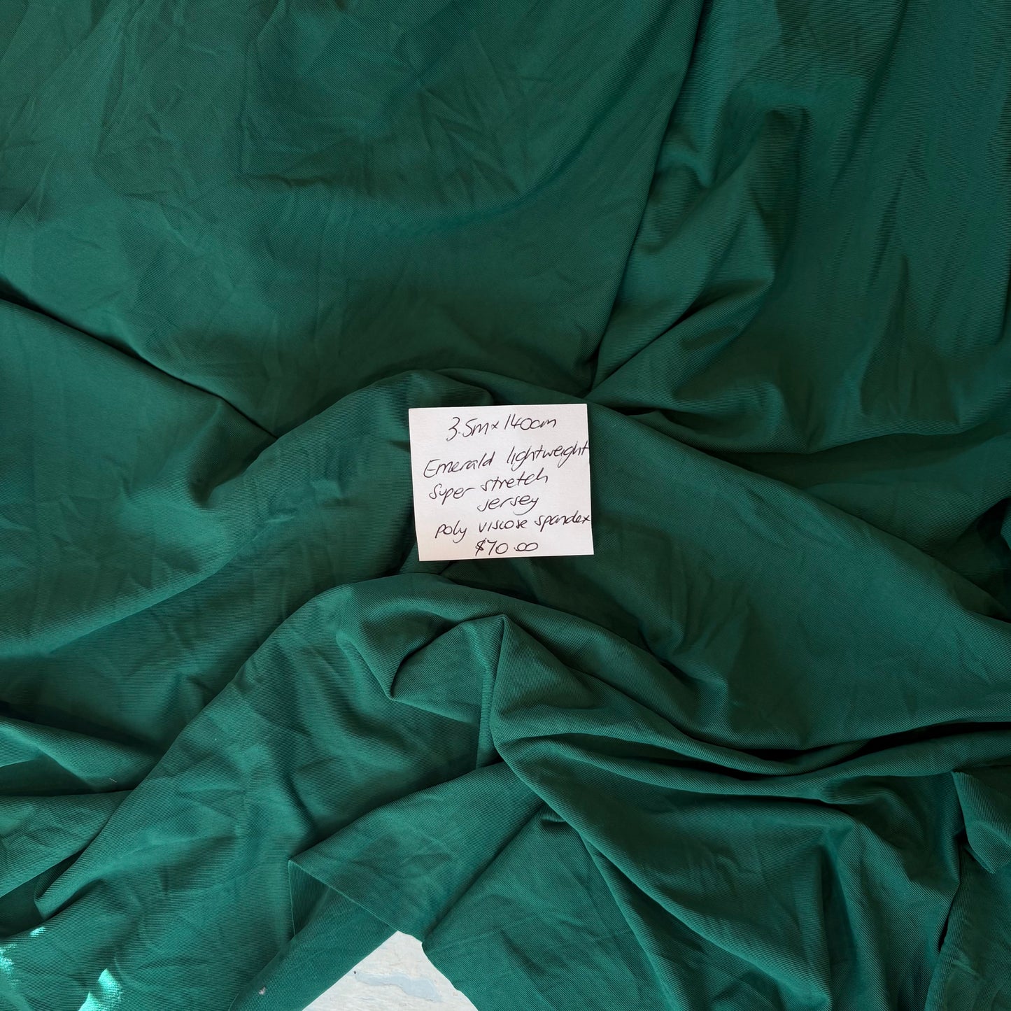 3.5m Emerald Lightweight Super Stretch Jersey