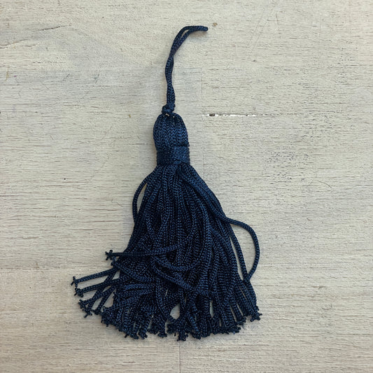 Navy  rayon 65mm tassel