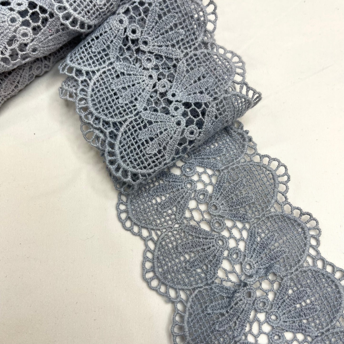 Libby Jacaranda Hand Dyed Crochet Insertion Lace