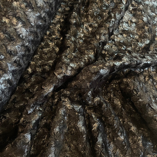 Plush circles faux fur