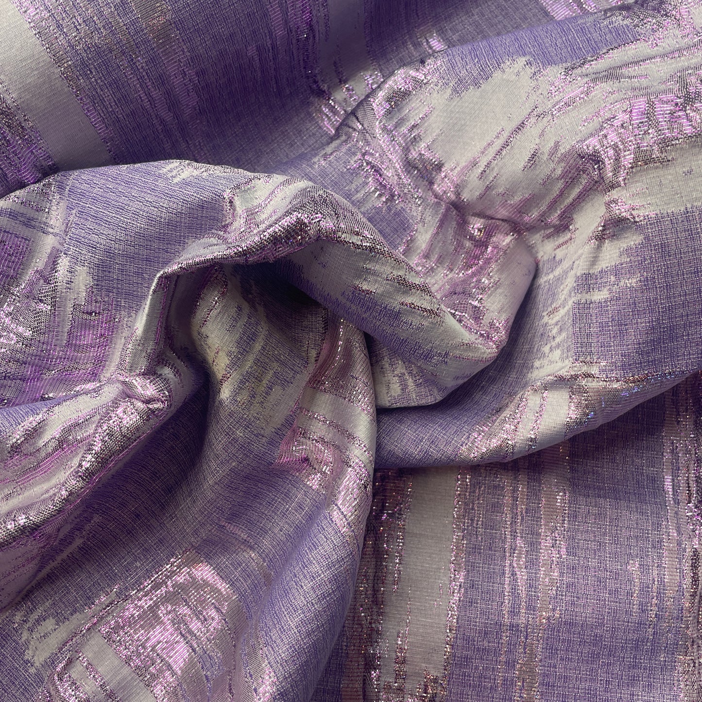 Ripples mauve metallic Brocade