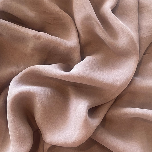 2.4m mocha silk chiffon