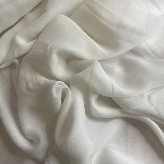 Tilly ivory stretch Silk Georgette