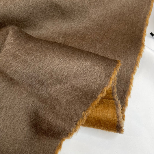 Caramel Chocolate Heavy Wool Blend Coating