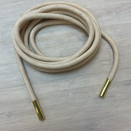 Natural  toggled cord tie 170cm