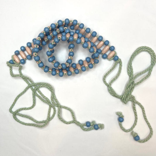 Naomi Beaded Macrame Tie Belt