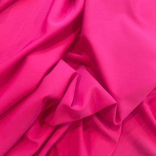Fuchsia crepe de chine