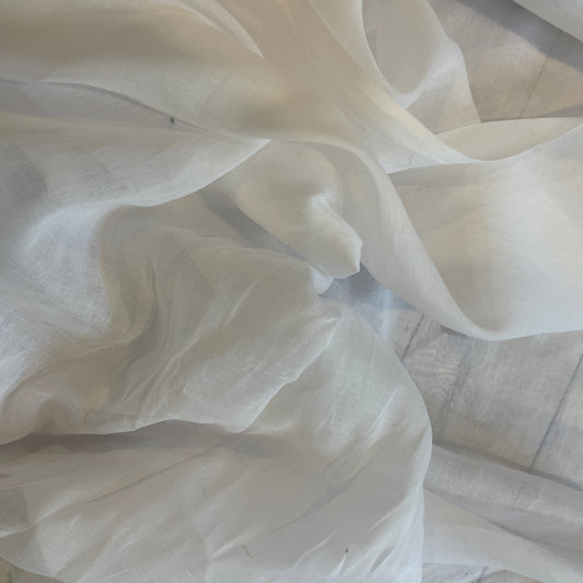 Sadler white soft Cotton Voile