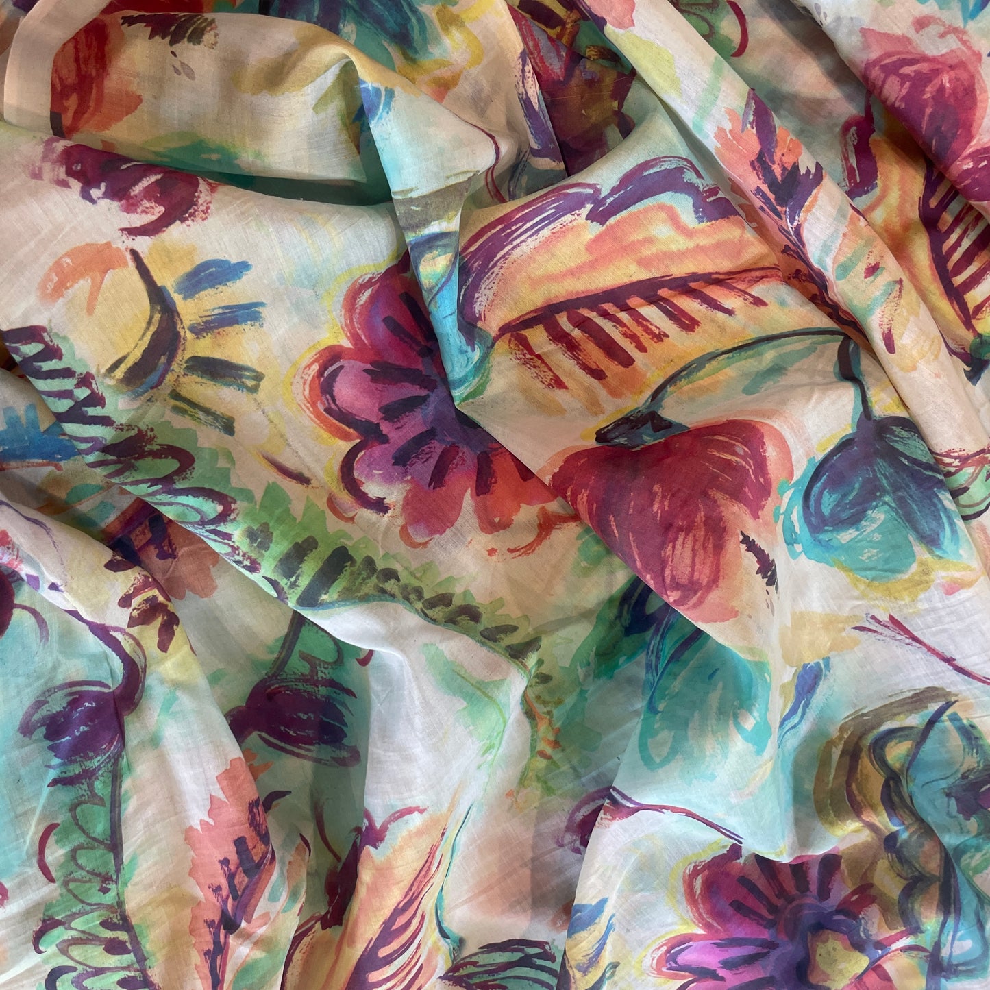 Carnivale silk cotton voile