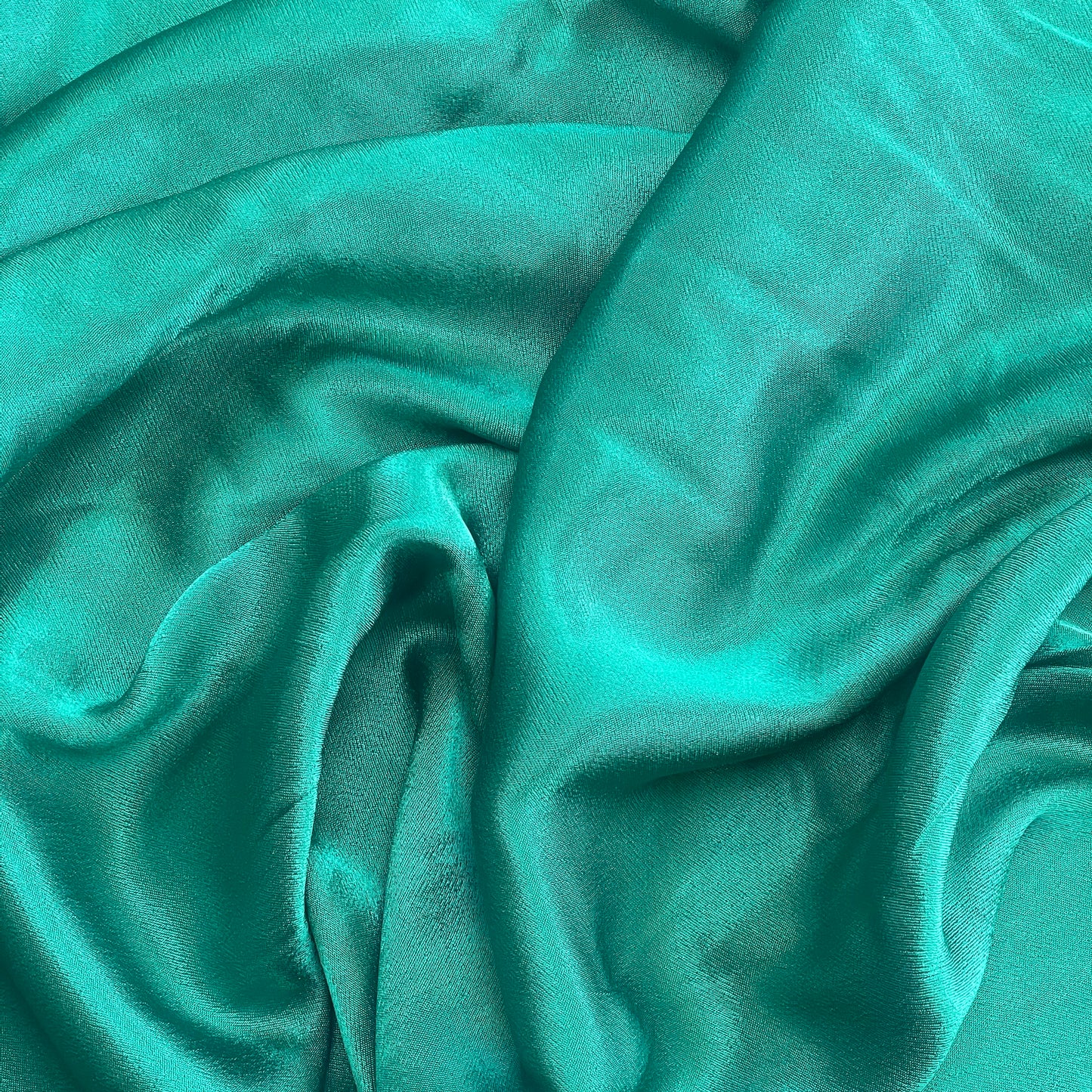 Fern green luxe drape satin