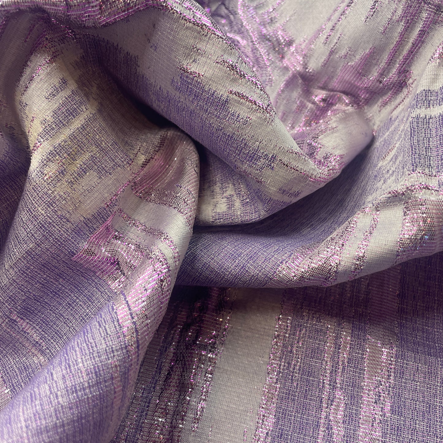 Ripples mauve metallic Brocade