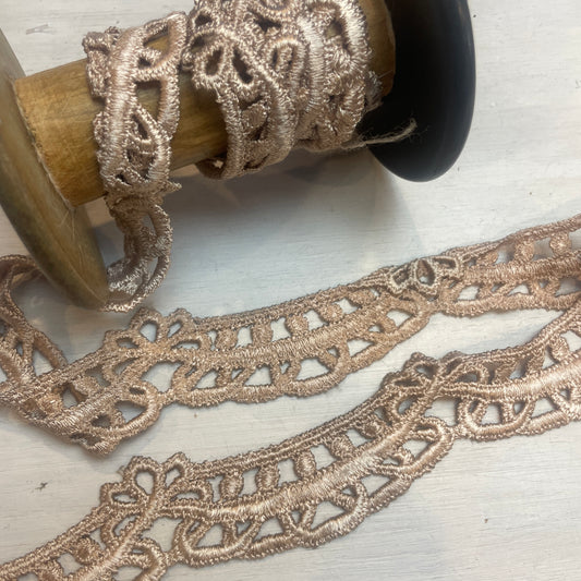 Mocha tammy Edging Guipure Trim
